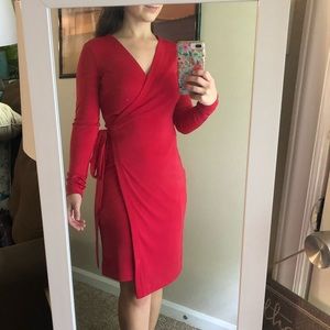 Red Wrap Dress